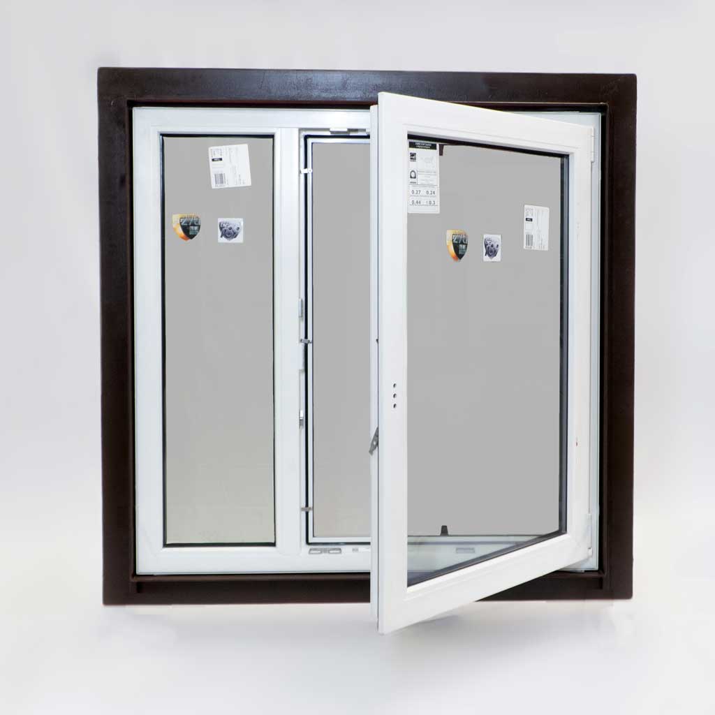 XL egress window with ExoFrame in open position - interior view 