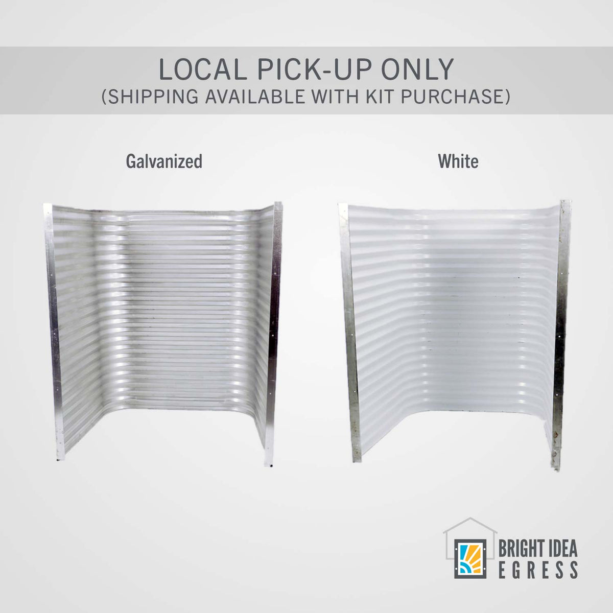 Egress Window Well with Interior Flanges