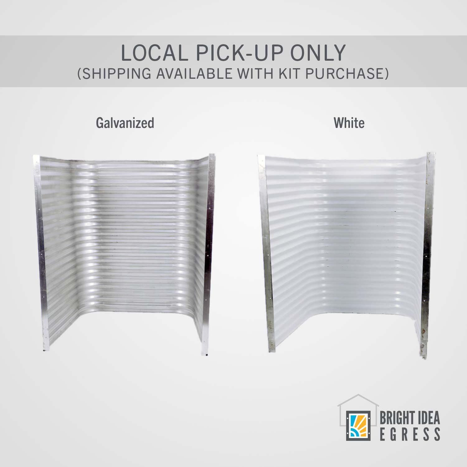 Egress Window Well with Interior Flanges